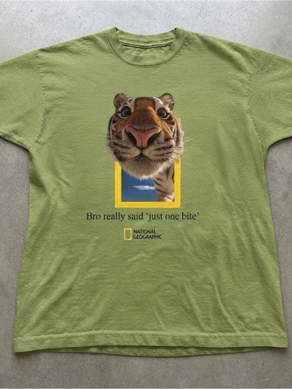 Funny Tiger Meme Graphic Tee Heavy Blend Cotton Gildan T-Shirt